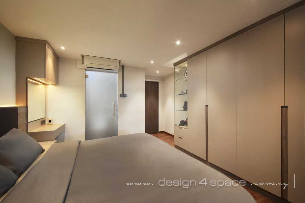 Modern Bedroom with Vinyl Flooring and Wood Flooring