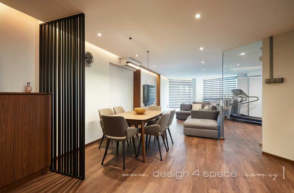 Modern Living Room with Vinyl Flooring and TV Console
