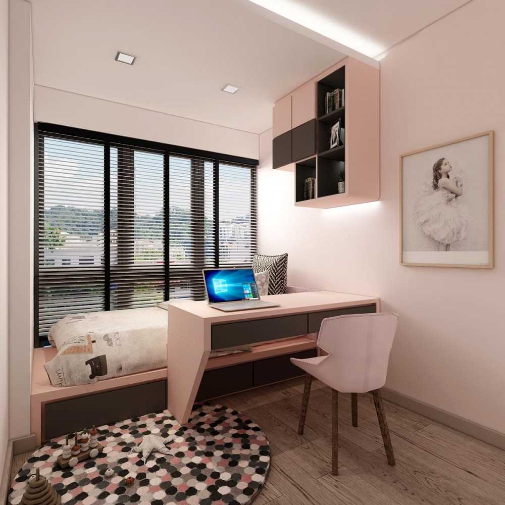Modern Bedroom with Platform Bed and Cove Lighting