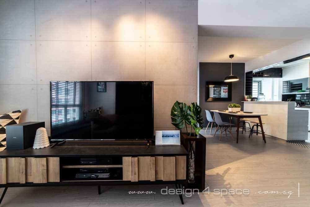 Industrial Kitchen with Kitchen Window and Kitchen Island