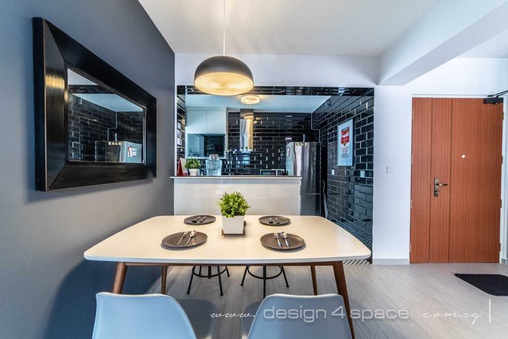Industrial Dining Room with Drop Ceiling and Ceiling Light
