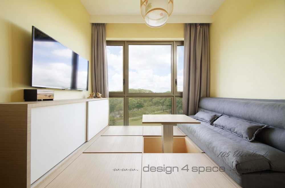 Modern Living Room with TV Console and Coffee Table