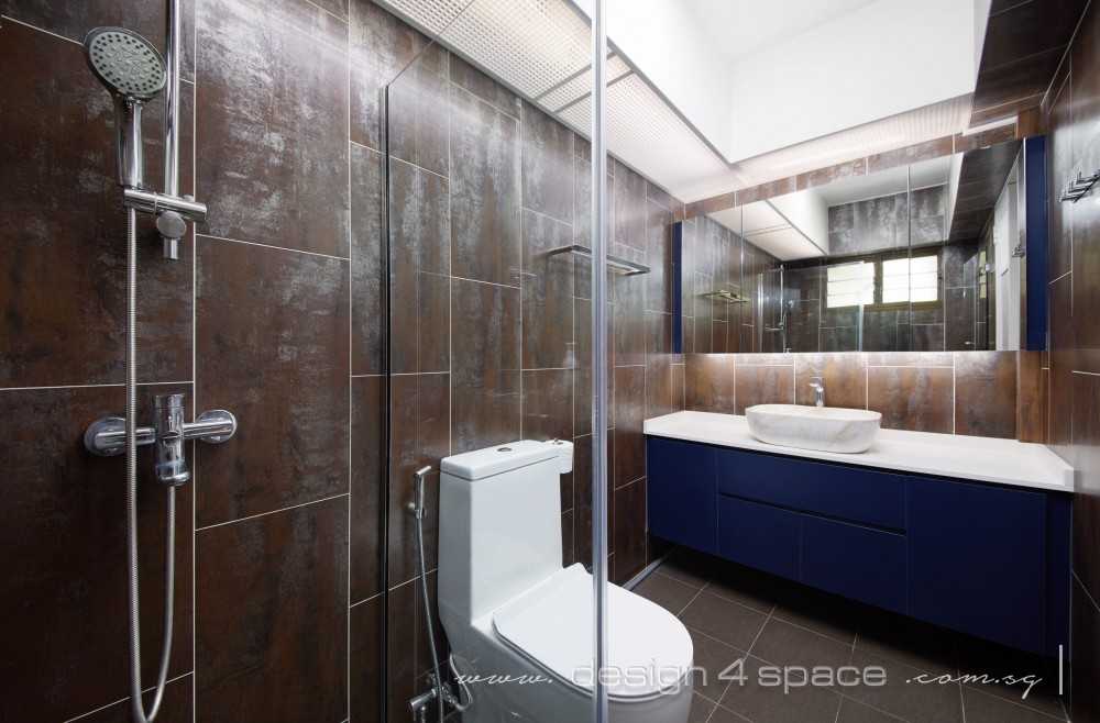 Contemporary Bathroom with Bathroom Storage and Bathroom Sinks