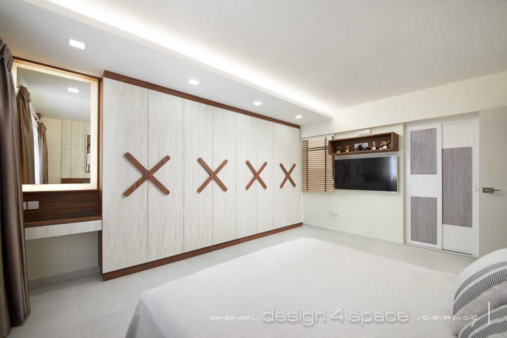Contemporary Bedroom with Cove Lighting and Wardrobe