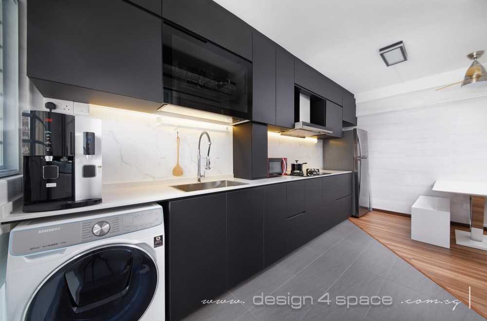 Contemporary Kitchen with Kitchen Island and Open Kitchen