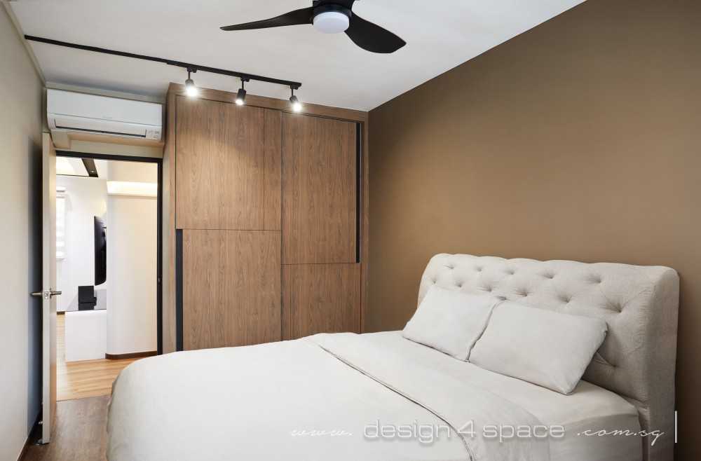 Contemporary Bedroom with Wardrobe and Built-in Bed
