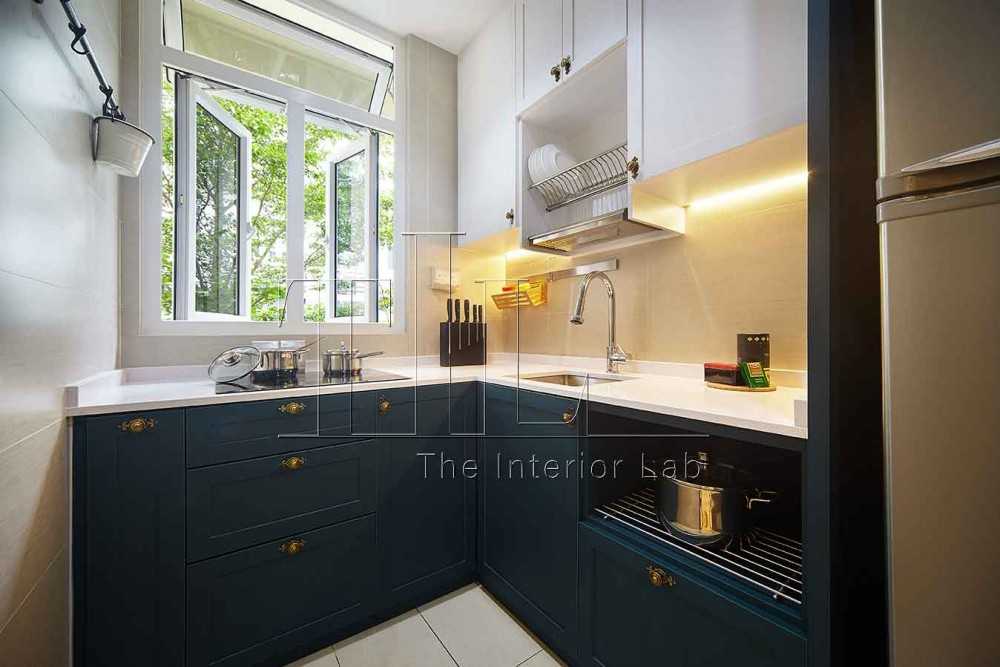 Eclectic Kitchen with Countertop and Kitchen Window