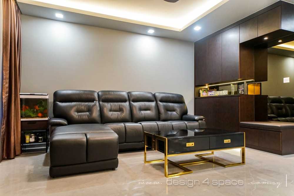 Modern Living Room with TV Console and Feature Wall