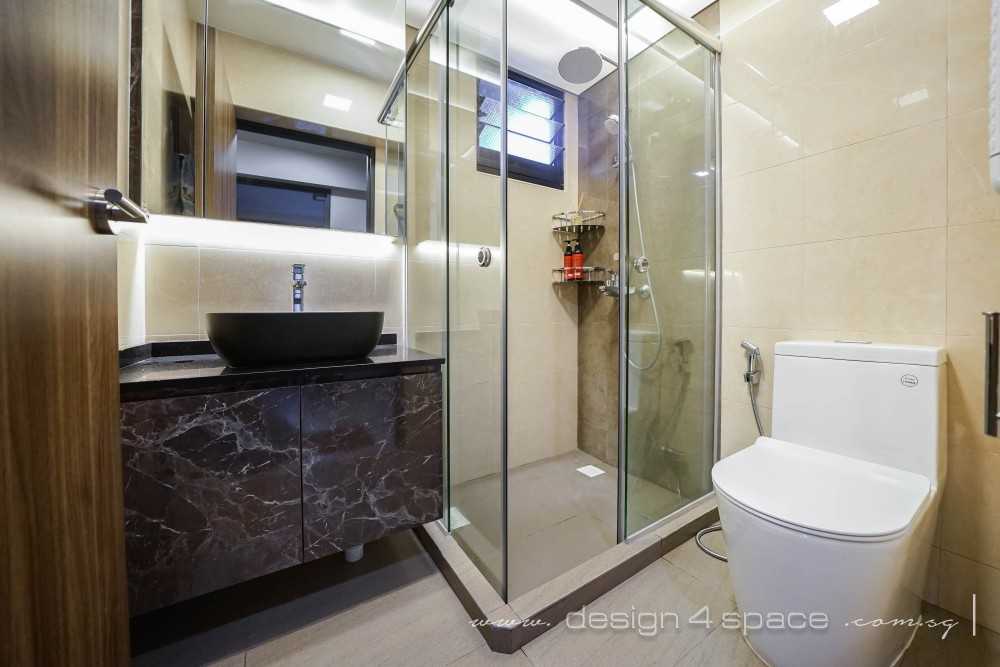 Modern Bathroom at Tampines | 605A Tampines by Design 4 Space Pte Ltd ...