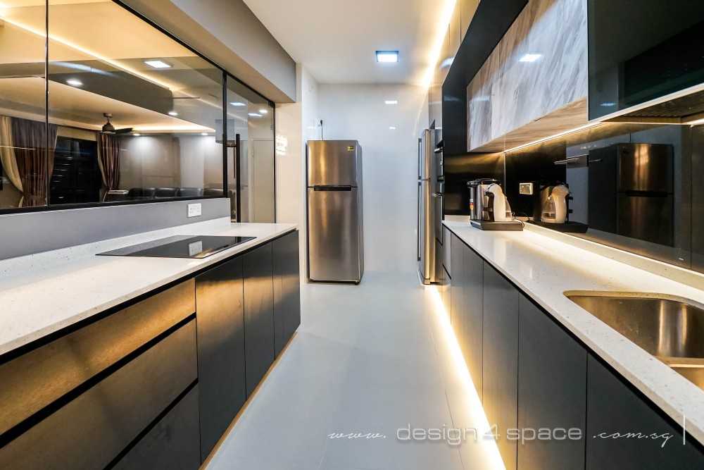 Modern Kitchen with Kitchen Window and Open Kitchen