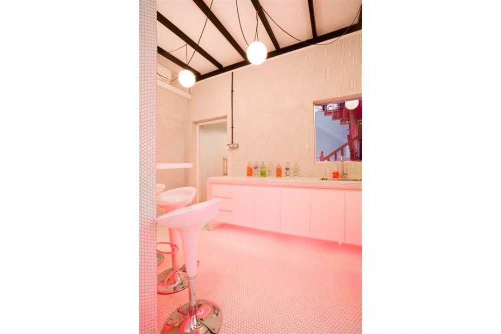 Eclectic Retail with Drop Light and Mirror