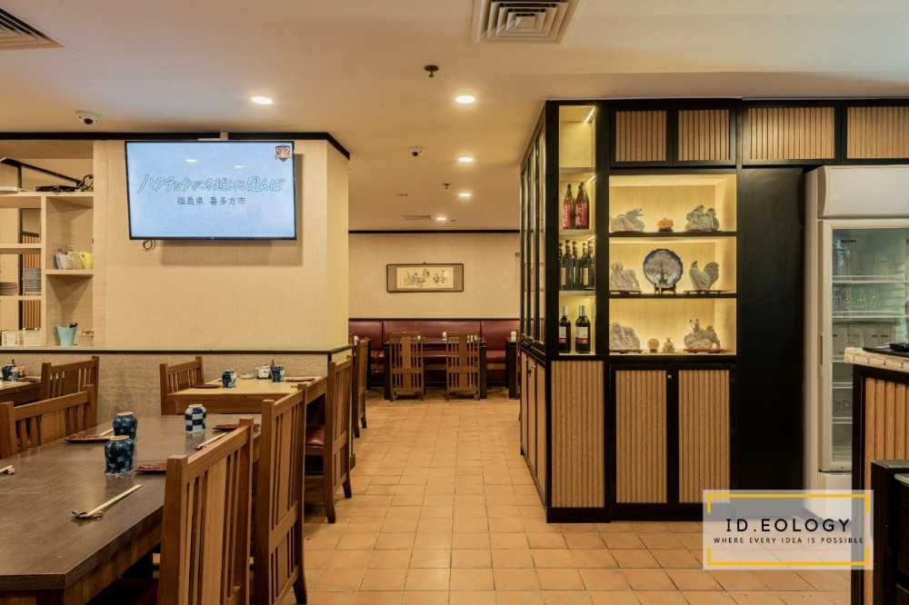 Asian Restaurant with Bar Counter and Dining Table