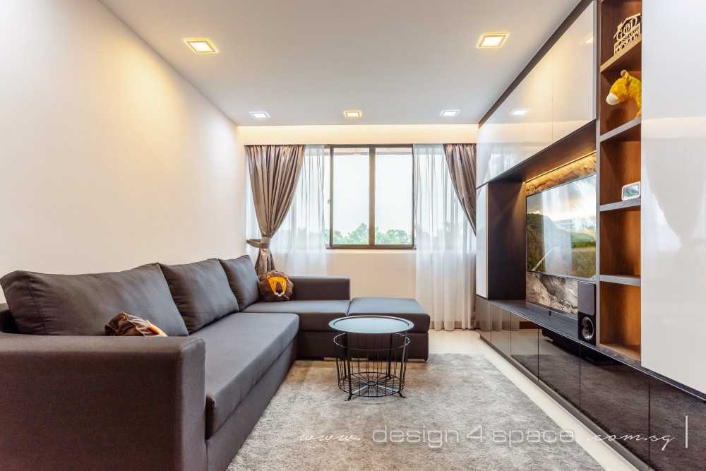 Contemporary Living Room with Sofa and Coffee Table