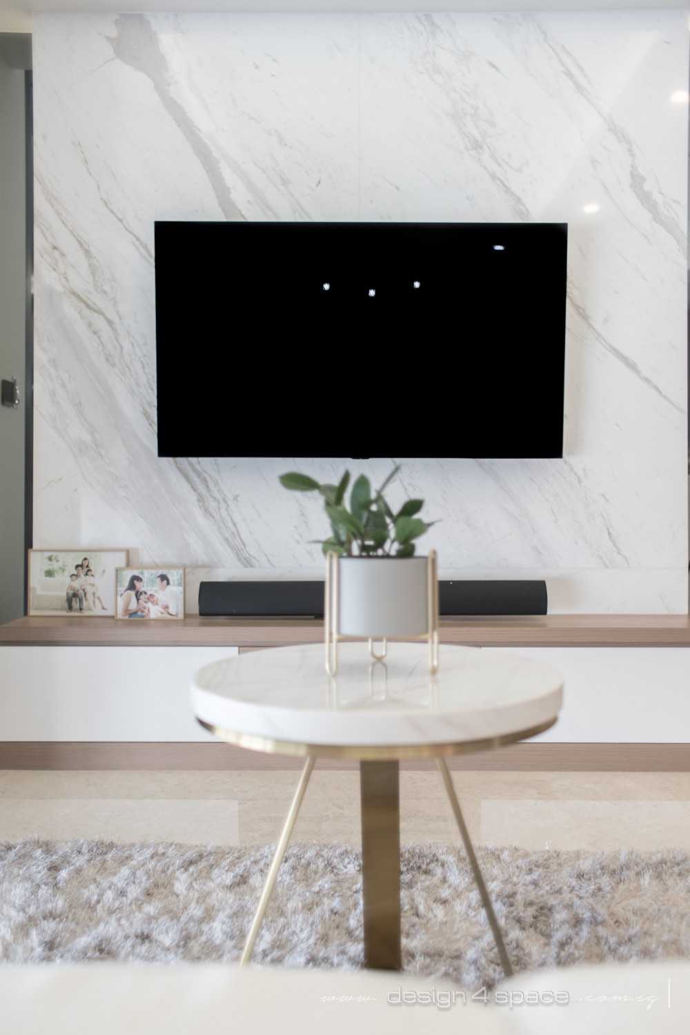 Modern Living Room with Feature Wall and Sofa