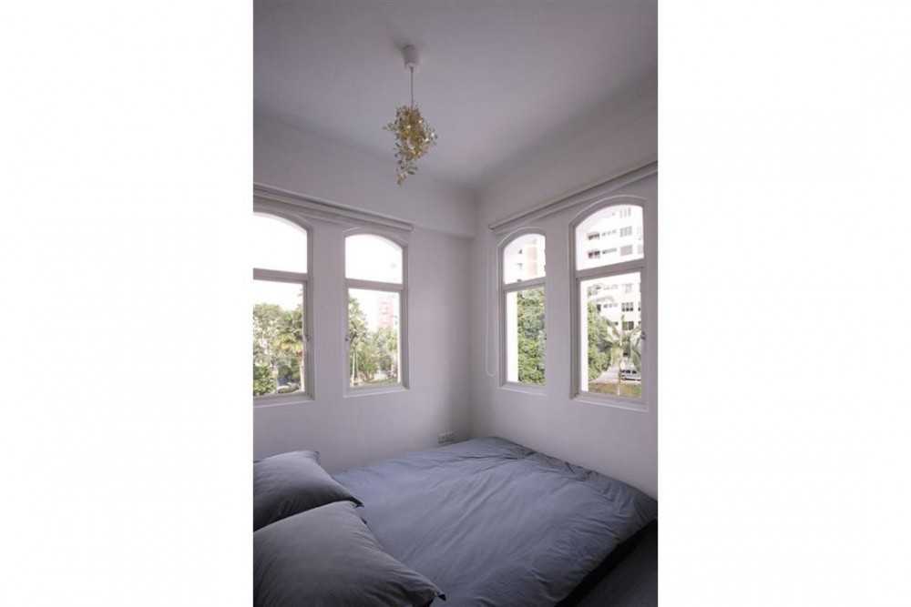 Eclectic Bedroom with Queen Bed and Bed