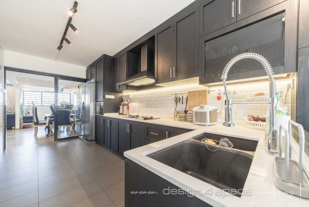 Asian Kitchen with Open Kitchen and Kitchen Tap