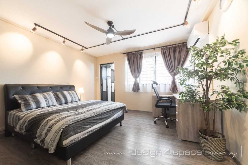 Asian Bedroom with Wardrobe and Closet
