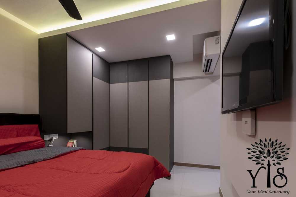 Modern Bedroom with Drop Light and Cove Lighting
