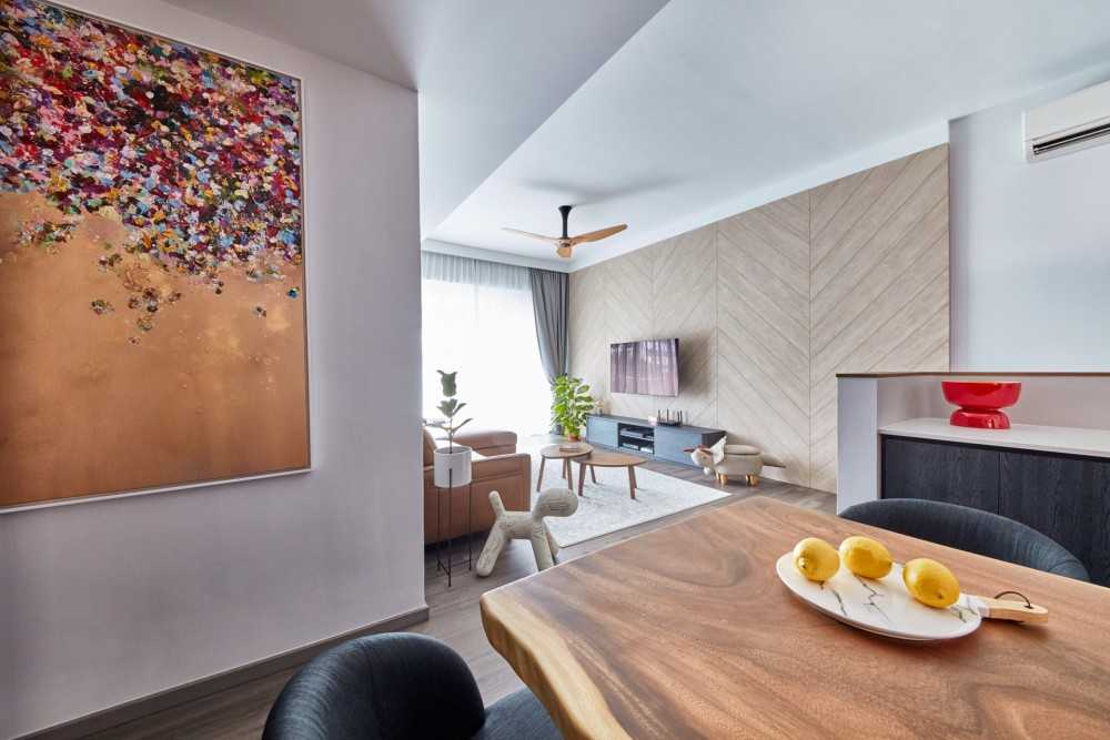 Modern Dining Room with Dining Table and Dining Chairs