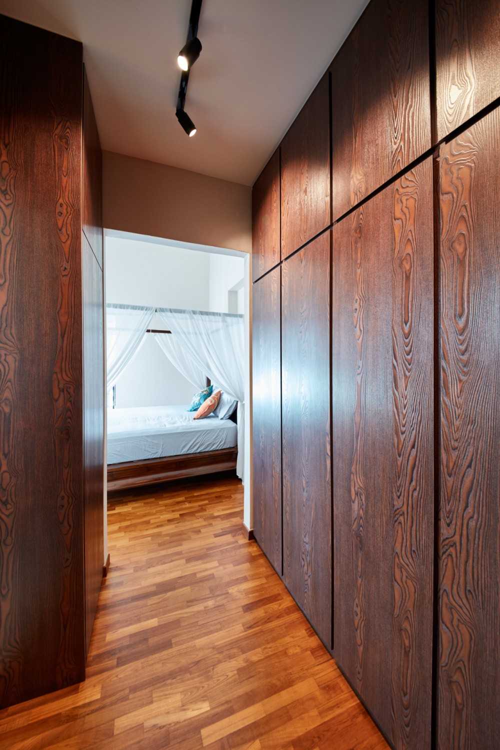 Country Hallway with Wardrobe and Storage Cabinets