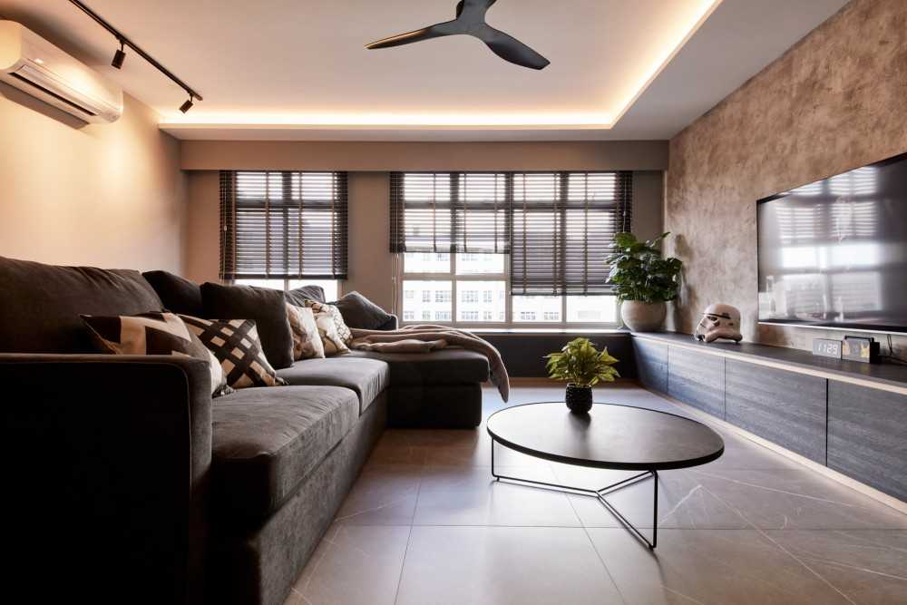 Modern Living Room at Yishun by Free Space Intent Hometrust