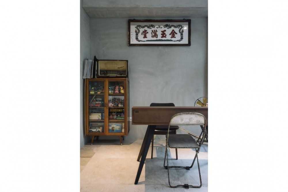 Minimalist Studio with Artwork and Console Table