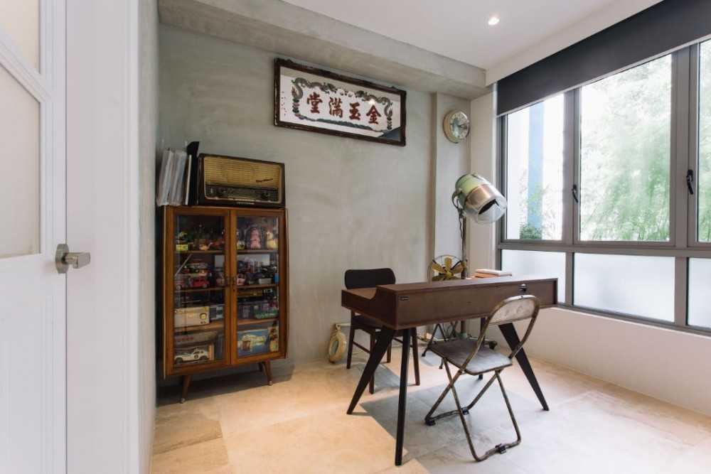 Minimalist Studio with Console Table and Desk