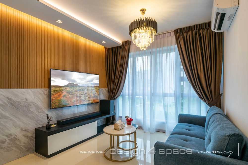 Modern Living Room with Sofa and TV