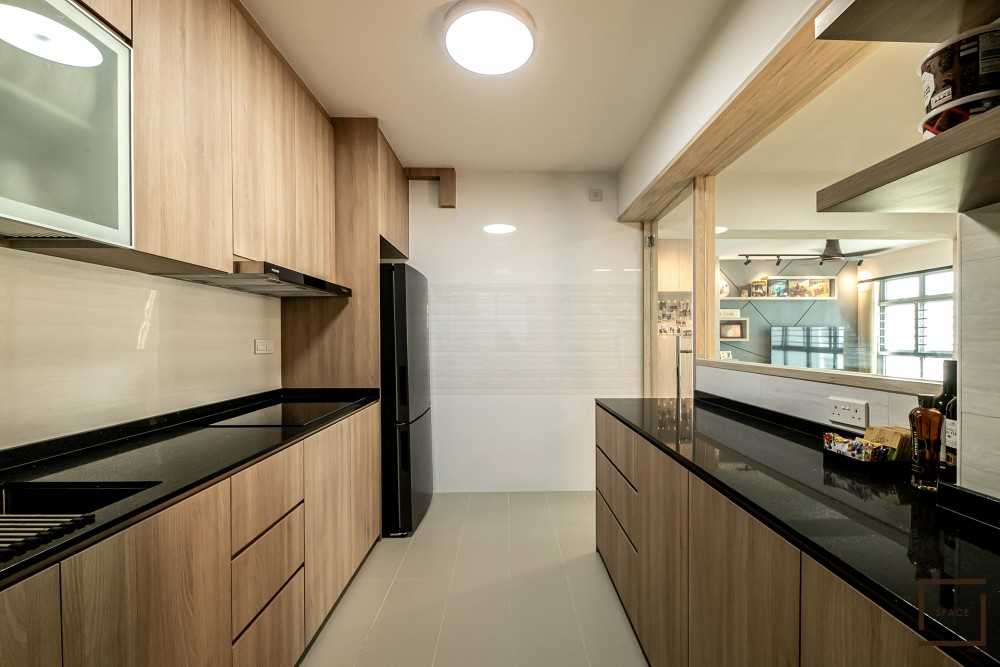 Scandinavian Kitchen with Cupboard and Kitchen Accessories