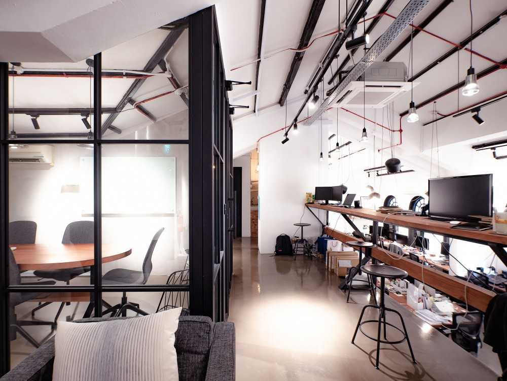 Modern Office with Computer and Computer Table