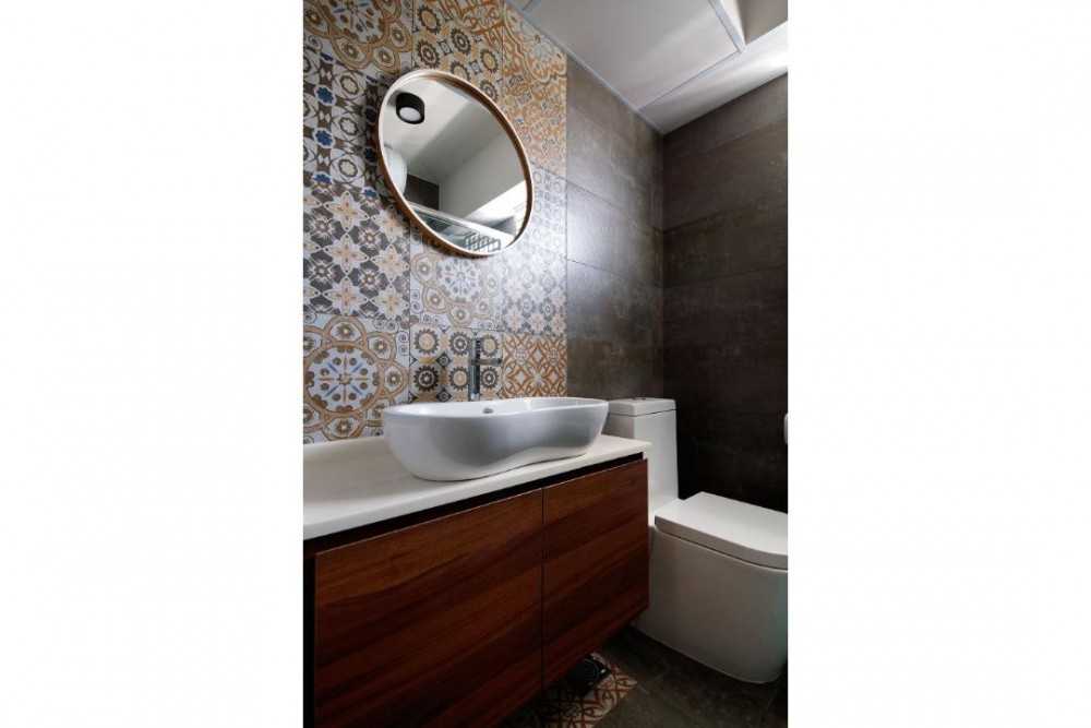 Eclectic Bathroom with Mirror and Bathroom Mirrors