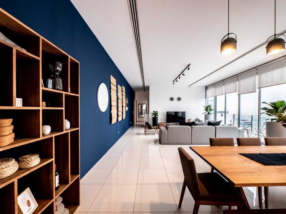 Scandinavian Hallway with Dining Table and Dining Chairs