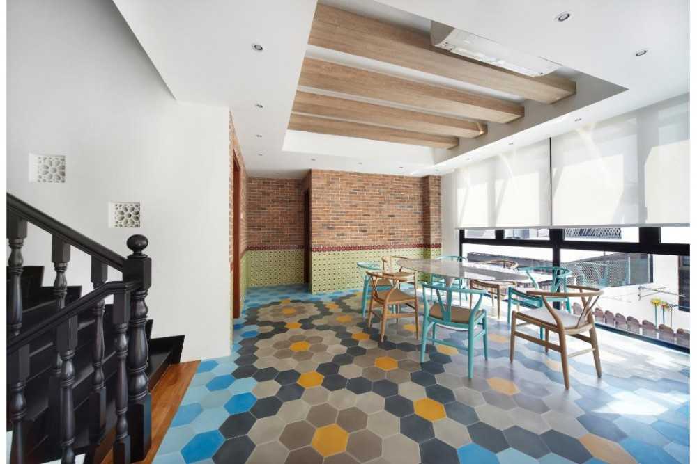 Eclectic Dining Room with Dining Table and Dining Chairs