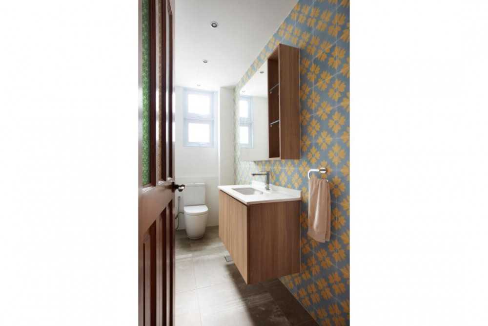 Eclectic Bathroom with Mirror and Bathroom Mirrors