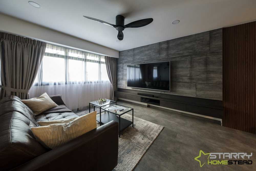 Modern Living Room with TV Console and Sofa