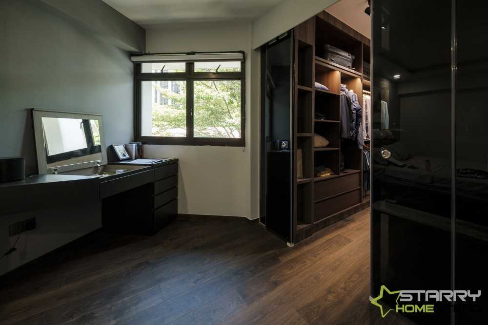 Modern Bedroom with Wardrobe and Sliding Wardrobe