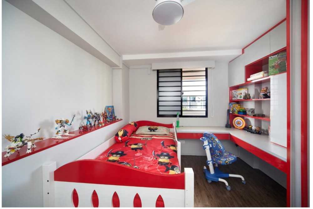 Modern Kids Room with Toys and Children's Furniture