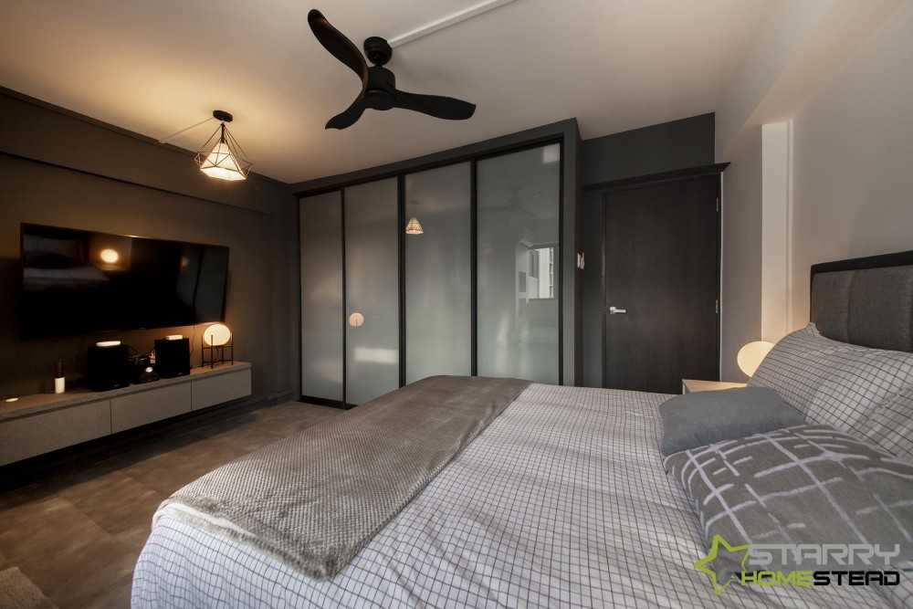 Modern Bedroom with Lighting and Lamps