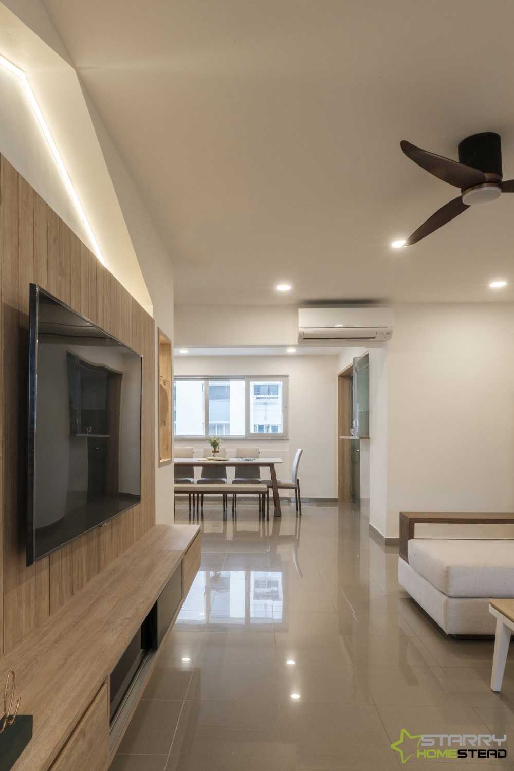 Scandinavian Living Room with TV Console and Wood TV Console