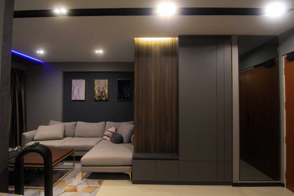 Modern Living Room with Settee and Cove Lighting