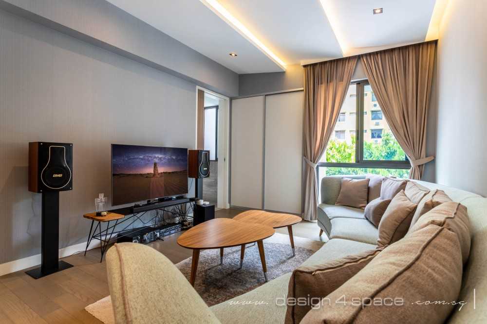 Modern Home Theatre with Drop Ceiling and Ceiling Light
