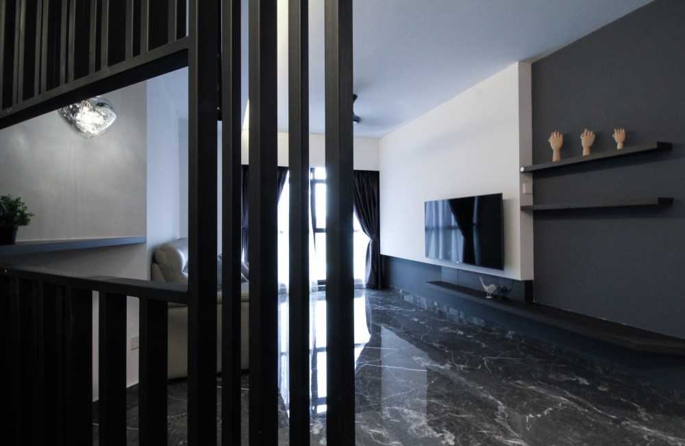 Minimalist Entryway with Mirror and Shoe Rack