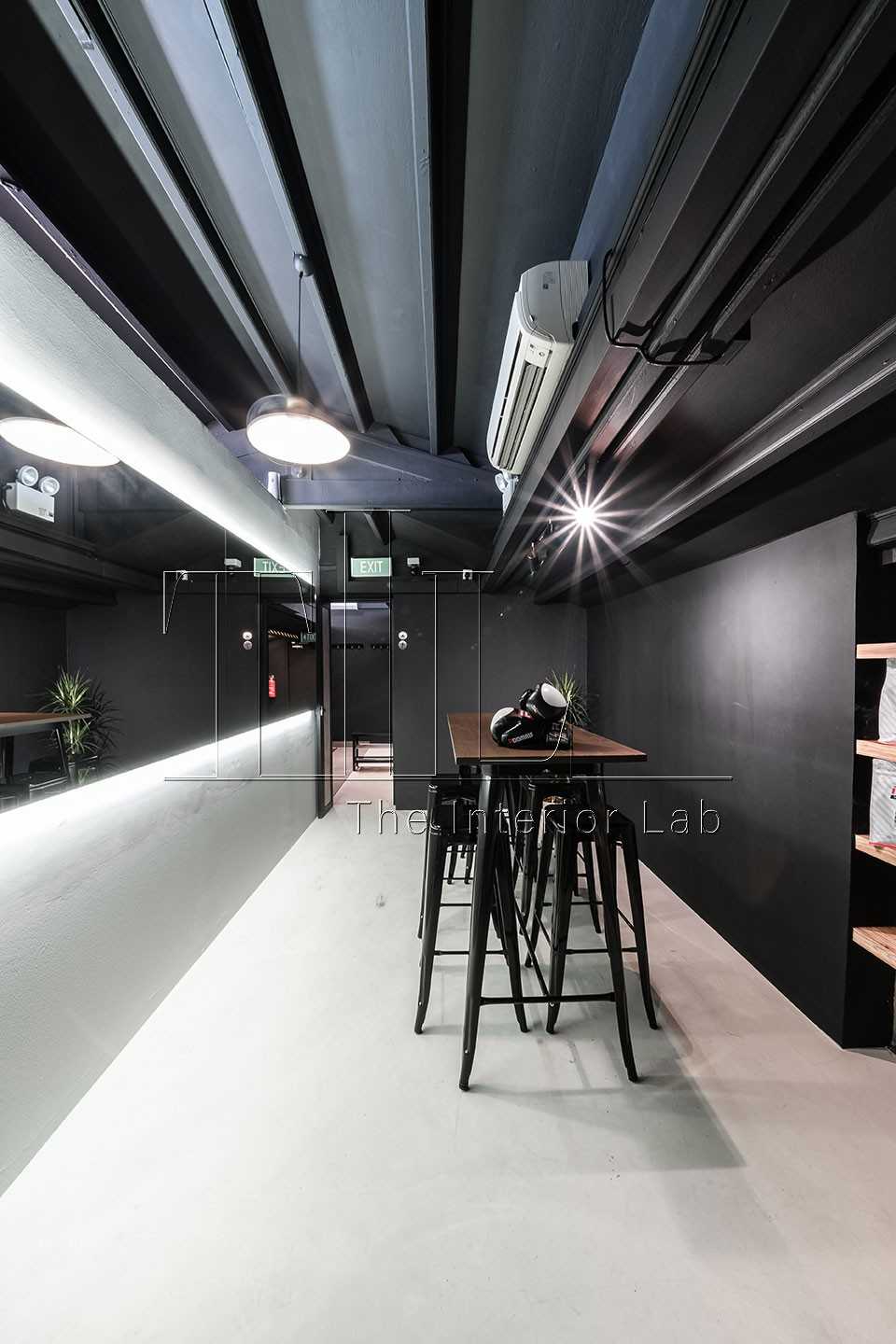 Industrial Pantry with Tableware and Gym Equipment