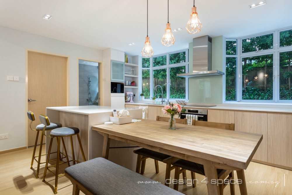Scandinavian Kitchen with Kitchen Island and Open Kitchen