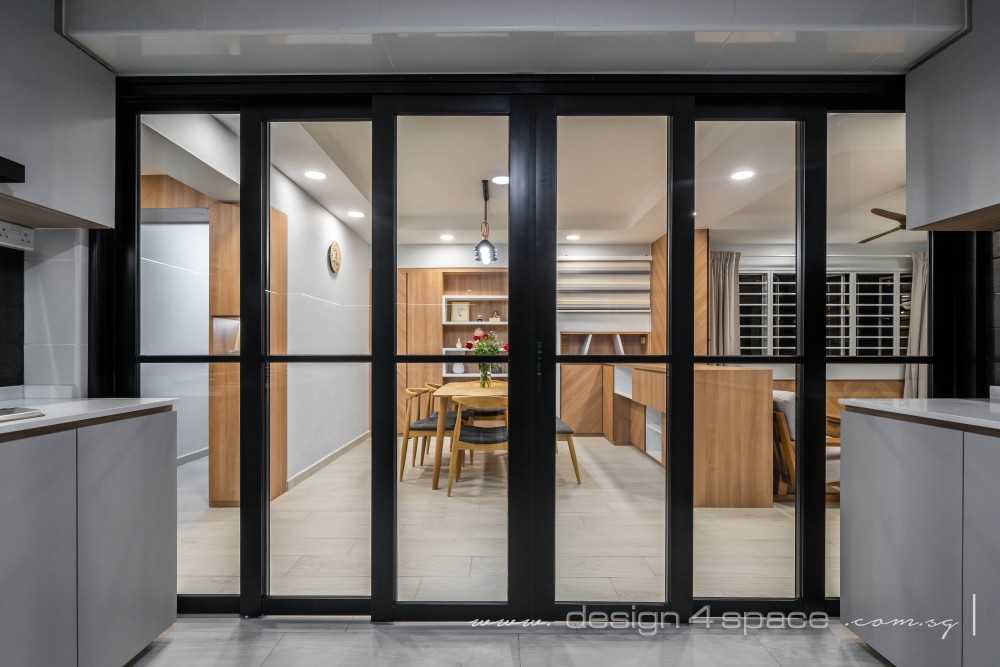 Contemporary Dining Room with Cove Lighting and Dining Table