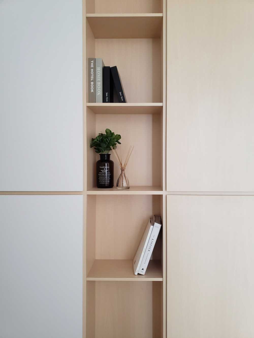 Modern Entryway with Small Storage and Shoe Cabinets