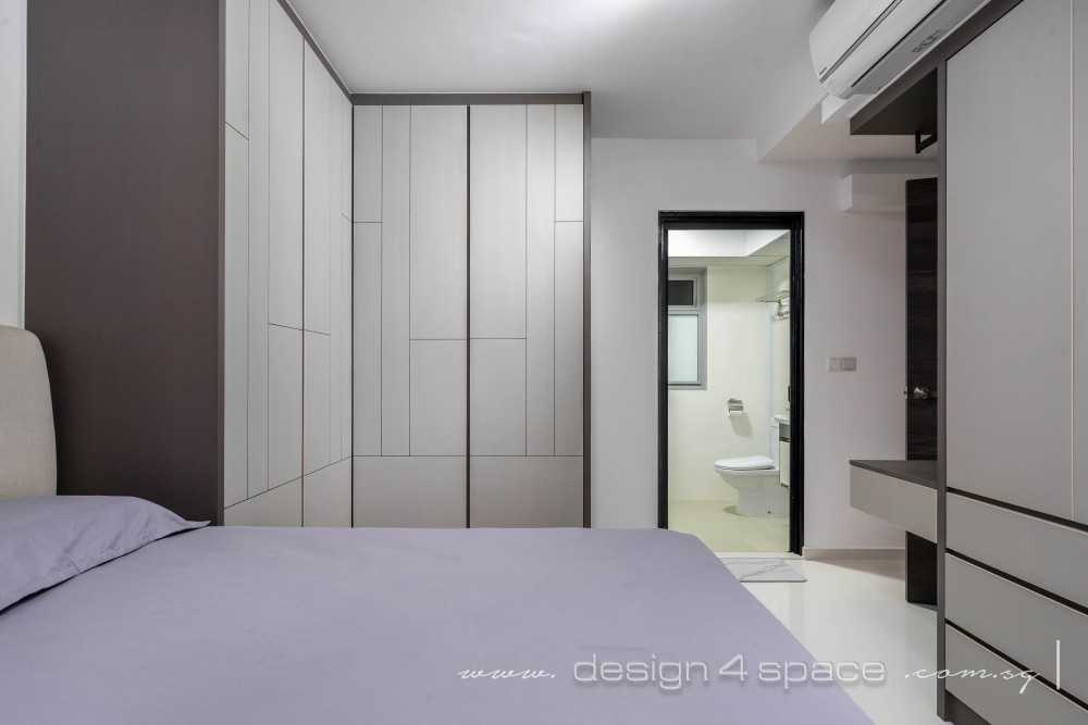 Contemporary Bedroom with Wardrobe and Queen Bed