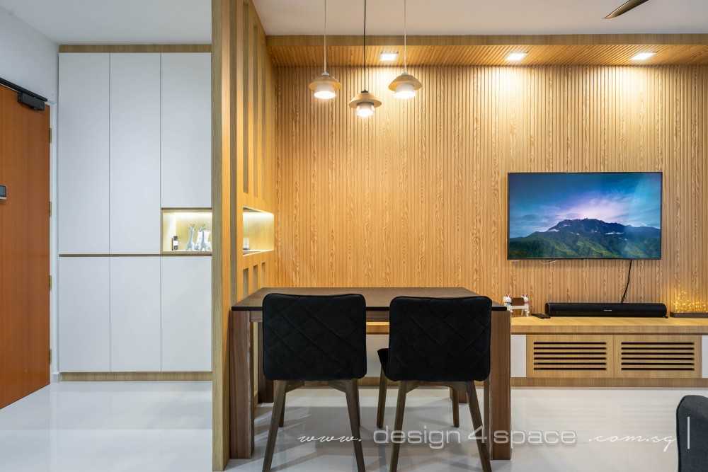 Contemporary Living Room with Feature Wall and Sofa