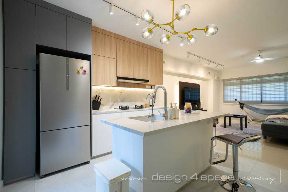 Contemporary Kitchen with Open Kitchen and Kitchen Accessories