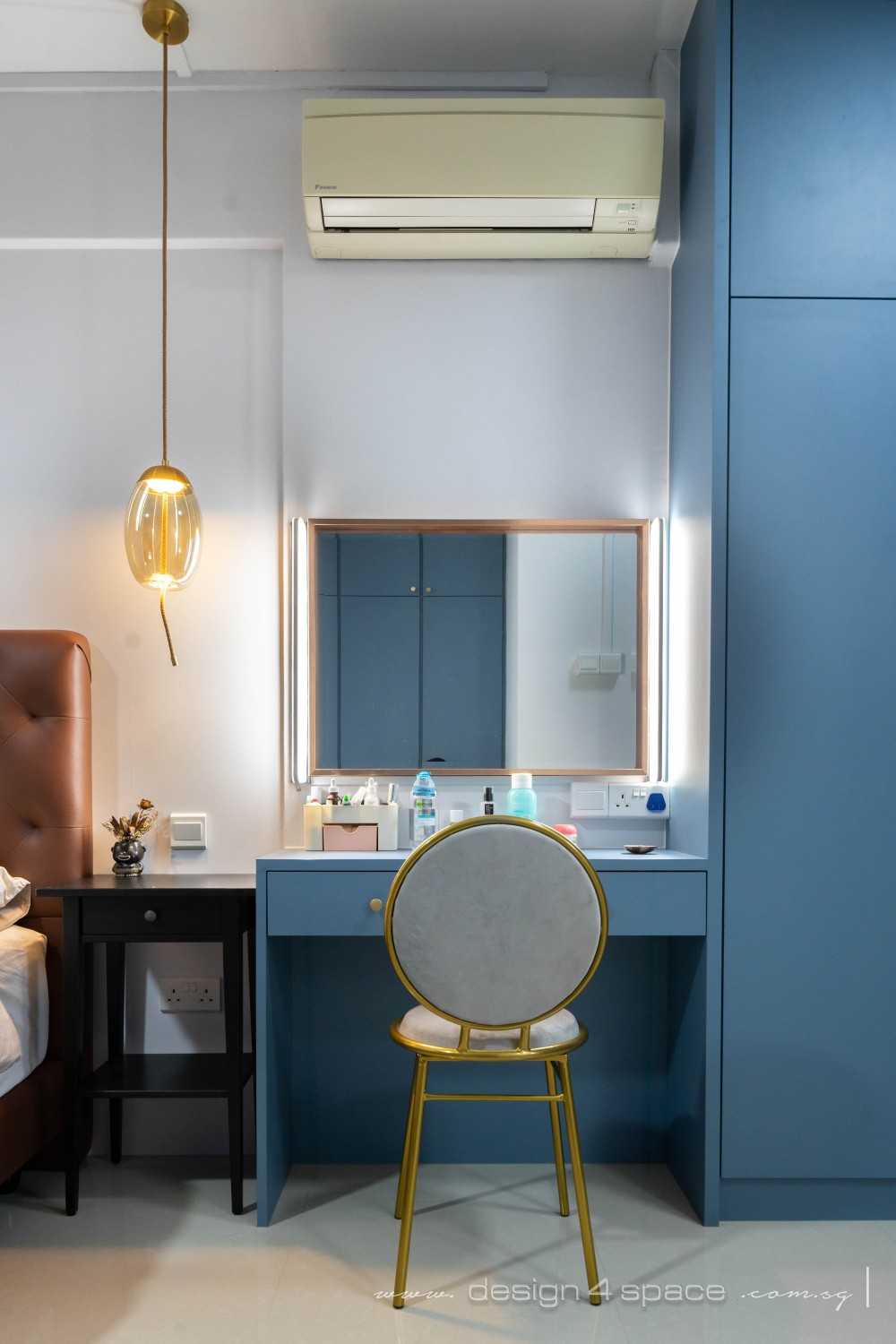 Contemporary Bedroom with Wardrobe and Bedroom Dresser